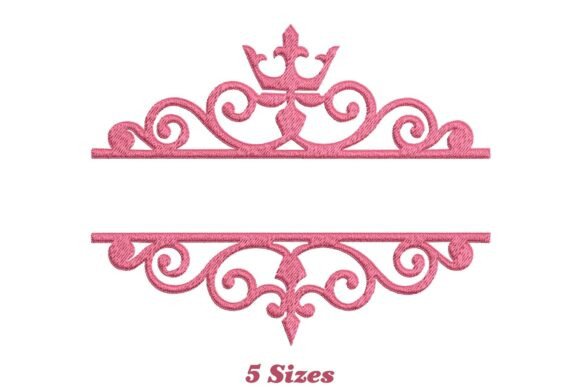 Crown Split Name Frame