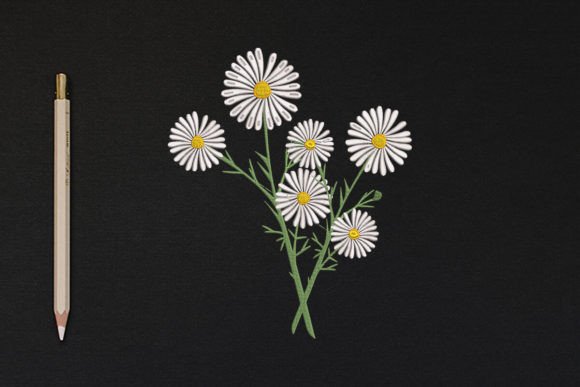 Flower Plant Embroidery Design