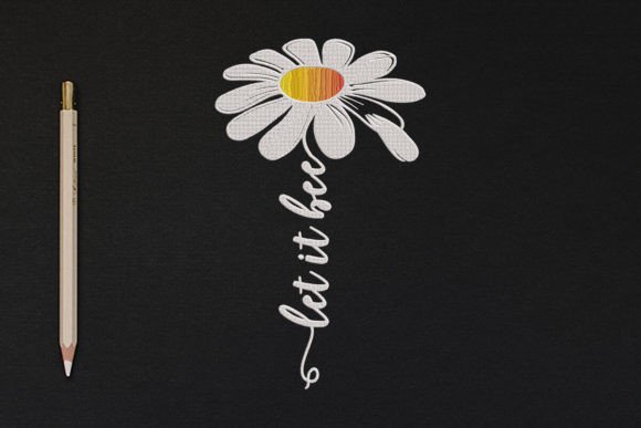 Let It Be Embroidery Design