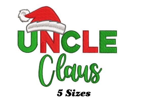 Uncle Claus Embroidery Design